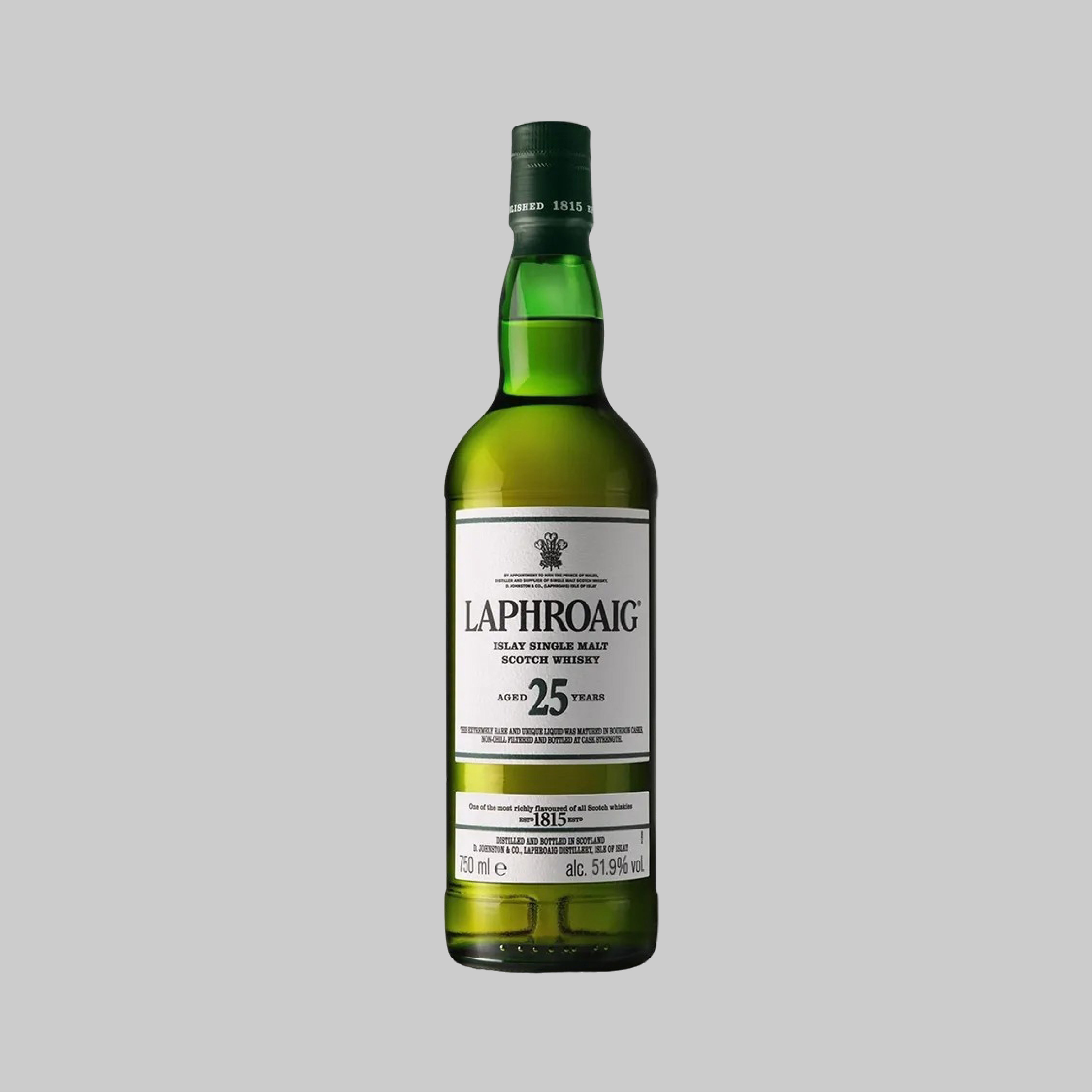 Laphroaig 25 Years Islay Single Malt Scotch Whisky 700ml 48.9% | TIME2DRINK